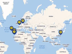 Mapa plavby